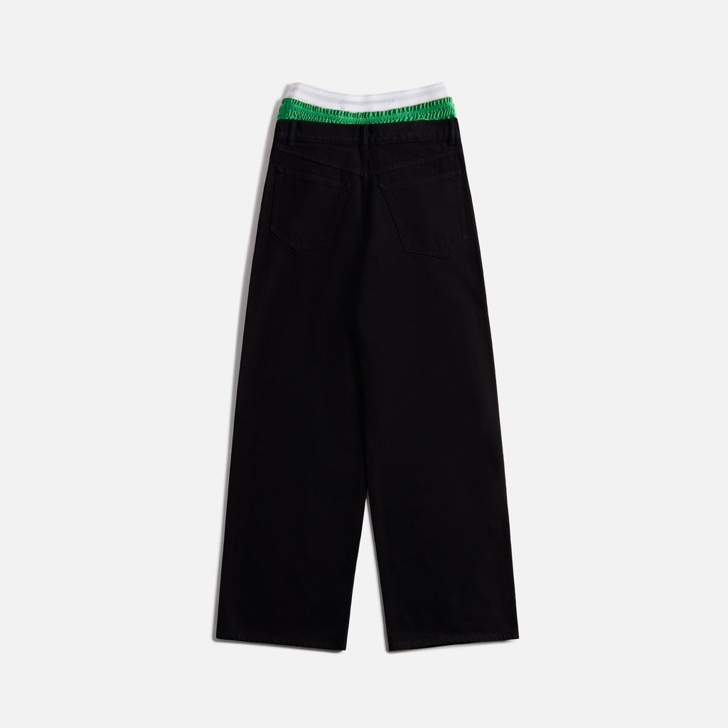 Alexander Wang Prestyled Trilayer 5 Pocket Jean - Black