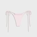 Frankies Bikinis x Paige Lorenze Divine Ribbed Bikini Bottom - Blushing