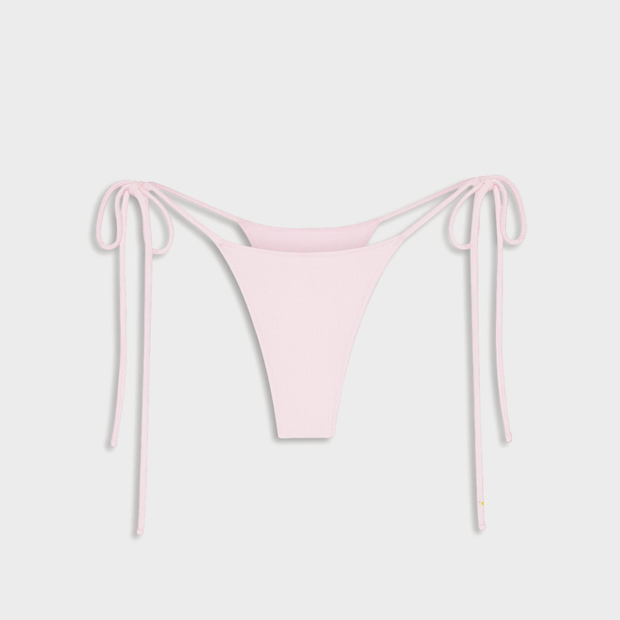 Frankies Bikinis x Paige Lorenze Divine Ribbed Bikini Bottom - Blushing
