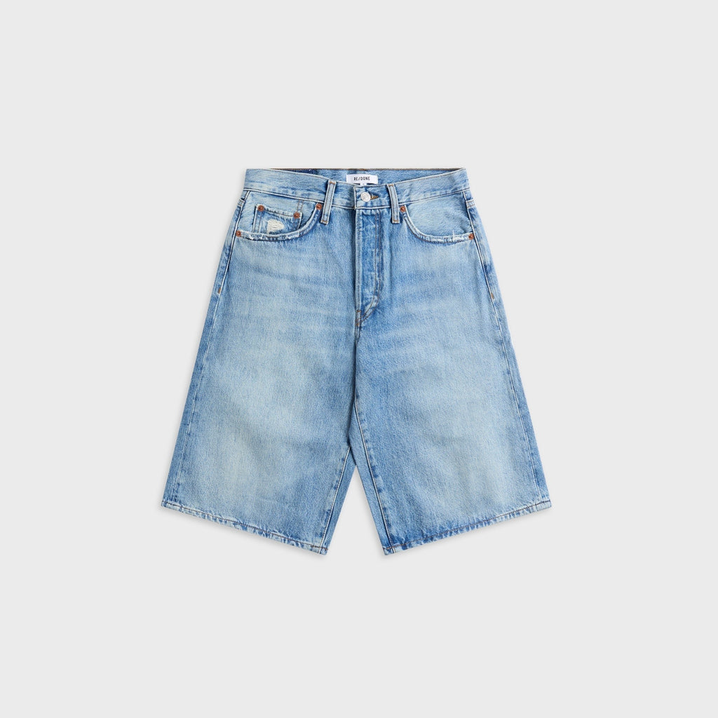 ReDone Skater Short - Aged Worn Blue