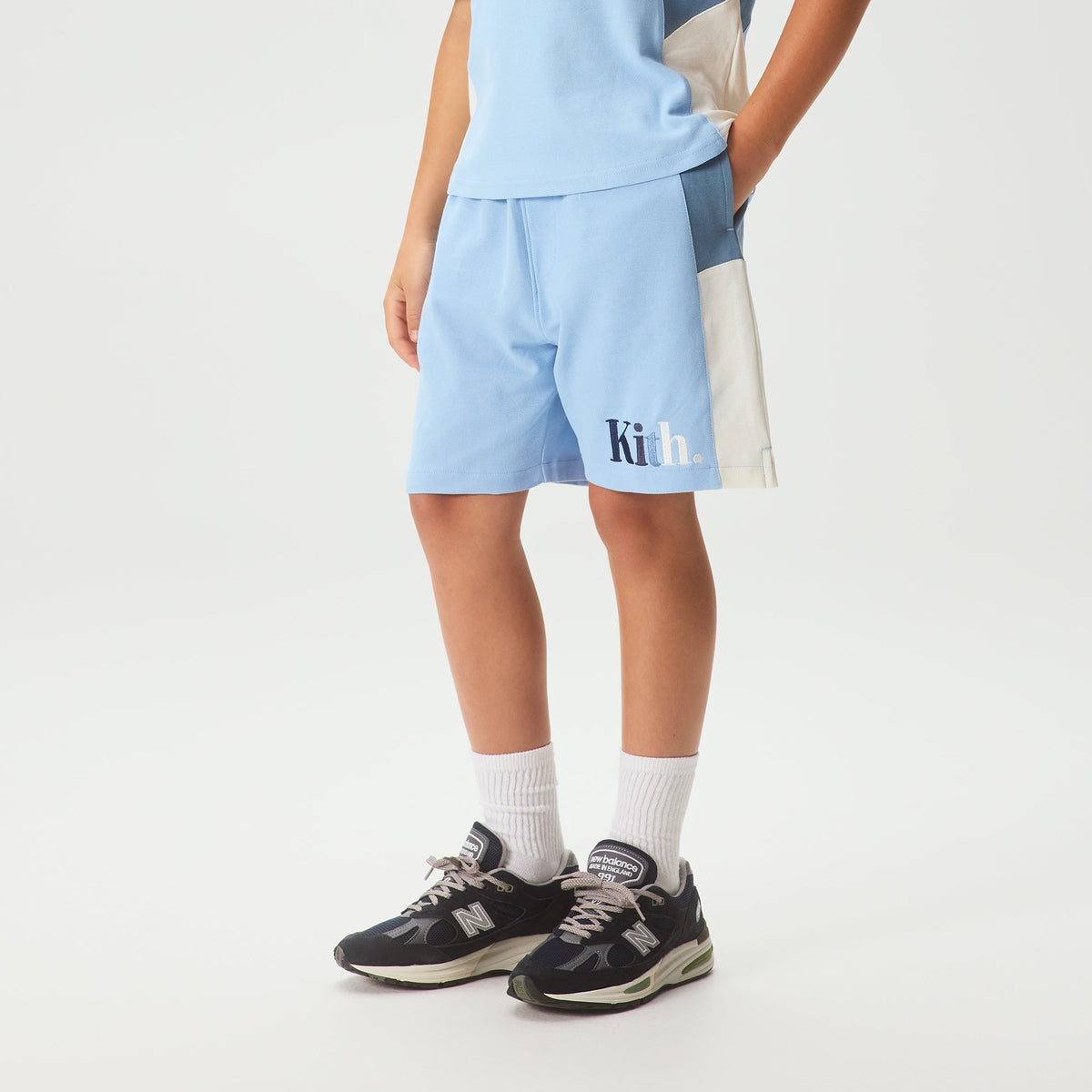 Kith Kids Graham Color-Blocked Short - Monet