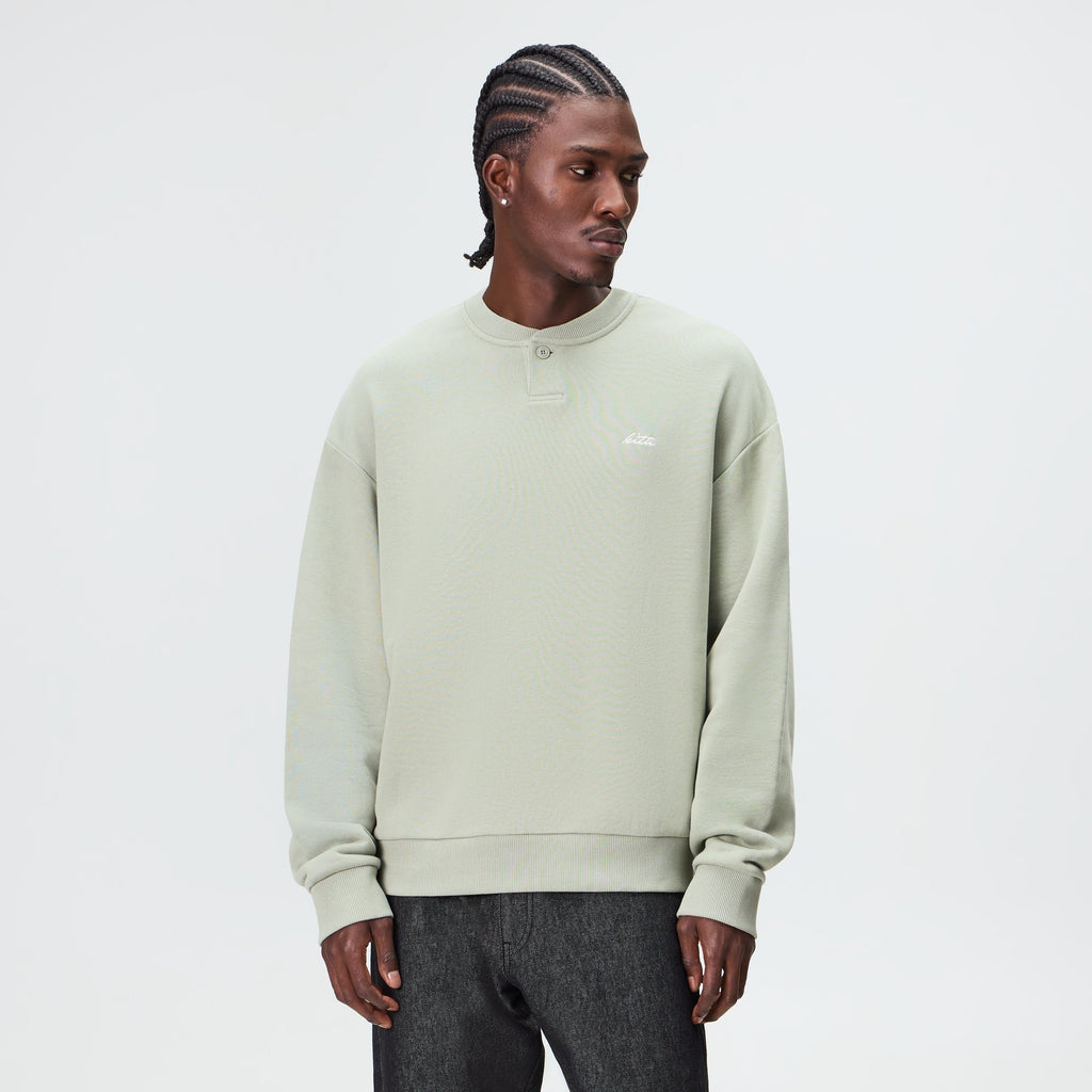 Kith Heavy Loop Henley Nelson Pullover - Haze