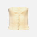 GUIZIO Satin Corset - Creme