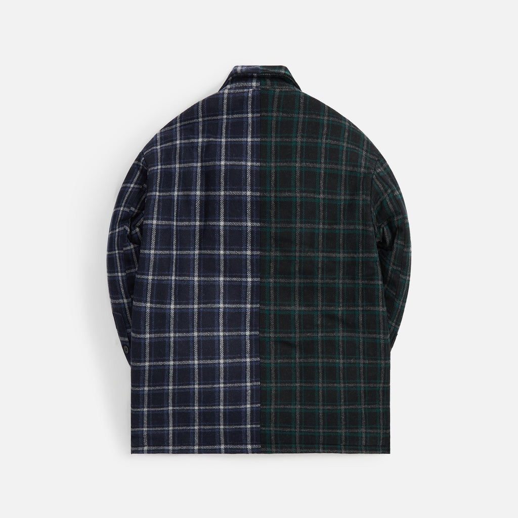 Greg Lauren Sherpa Lined Boxy Jacket - Navy