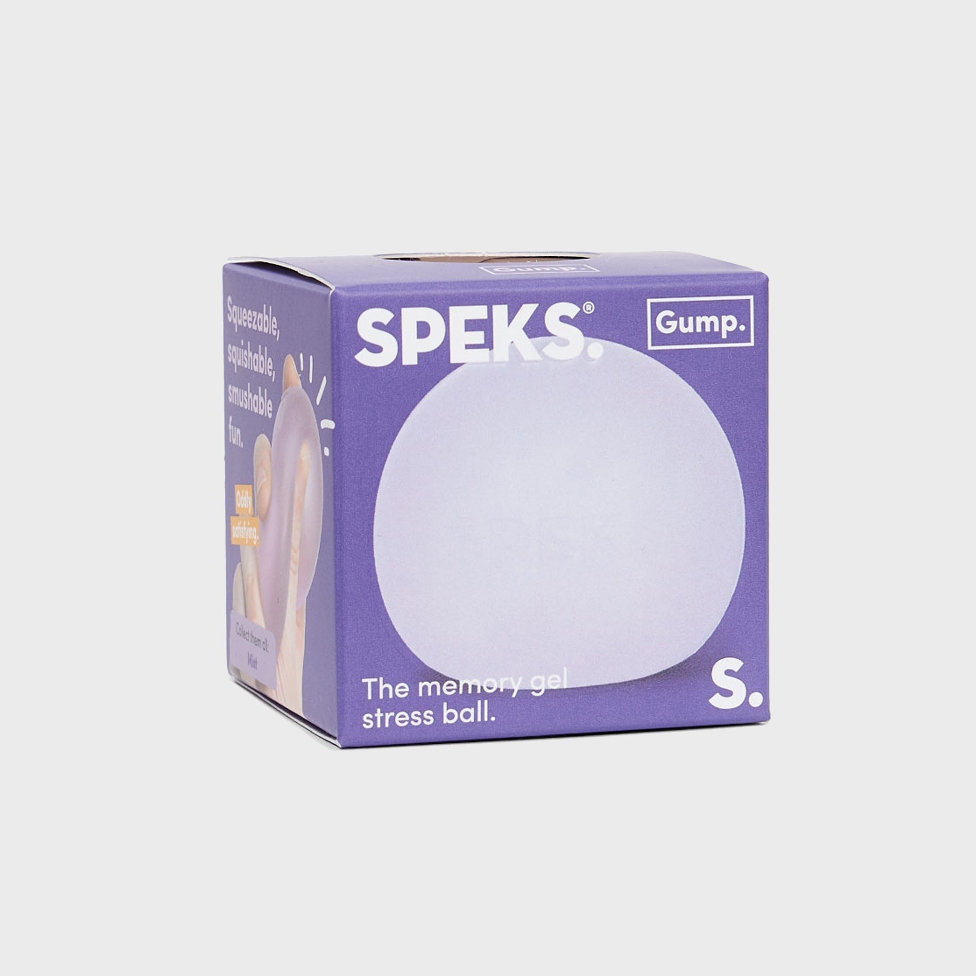 Speks 3-Pack Gump Memory Gel Stress Ball - Mist