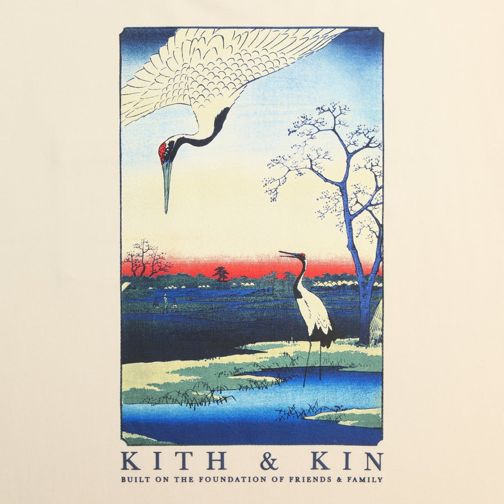 Kith Crane Horizon Long Sleeve Pocket Tee - Sandrift