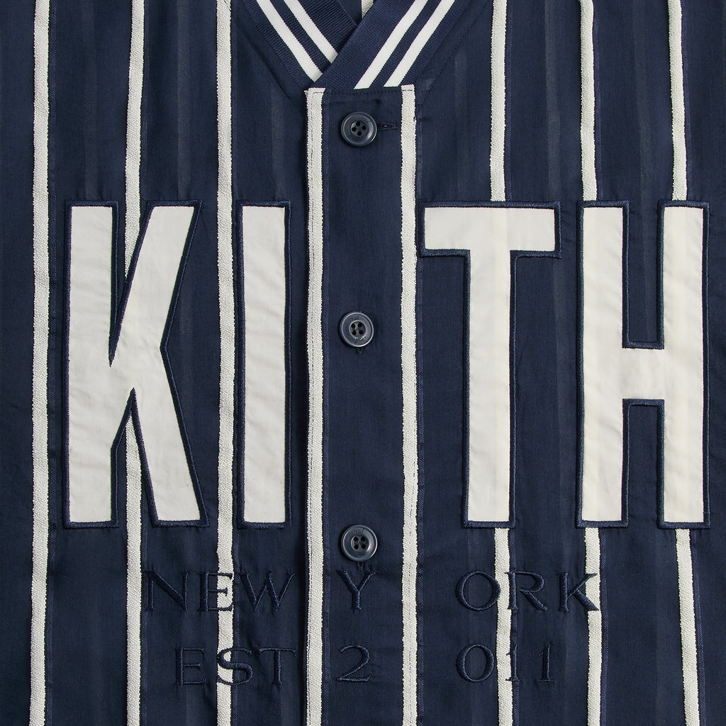 Kith Silk Linen Chenille Stripe Pacey Shirt - Nocturnal