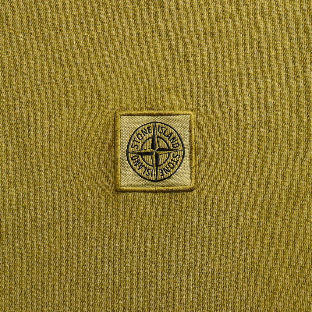 Stone Island Regular Fit Tee With Compass Patch - Cactus
