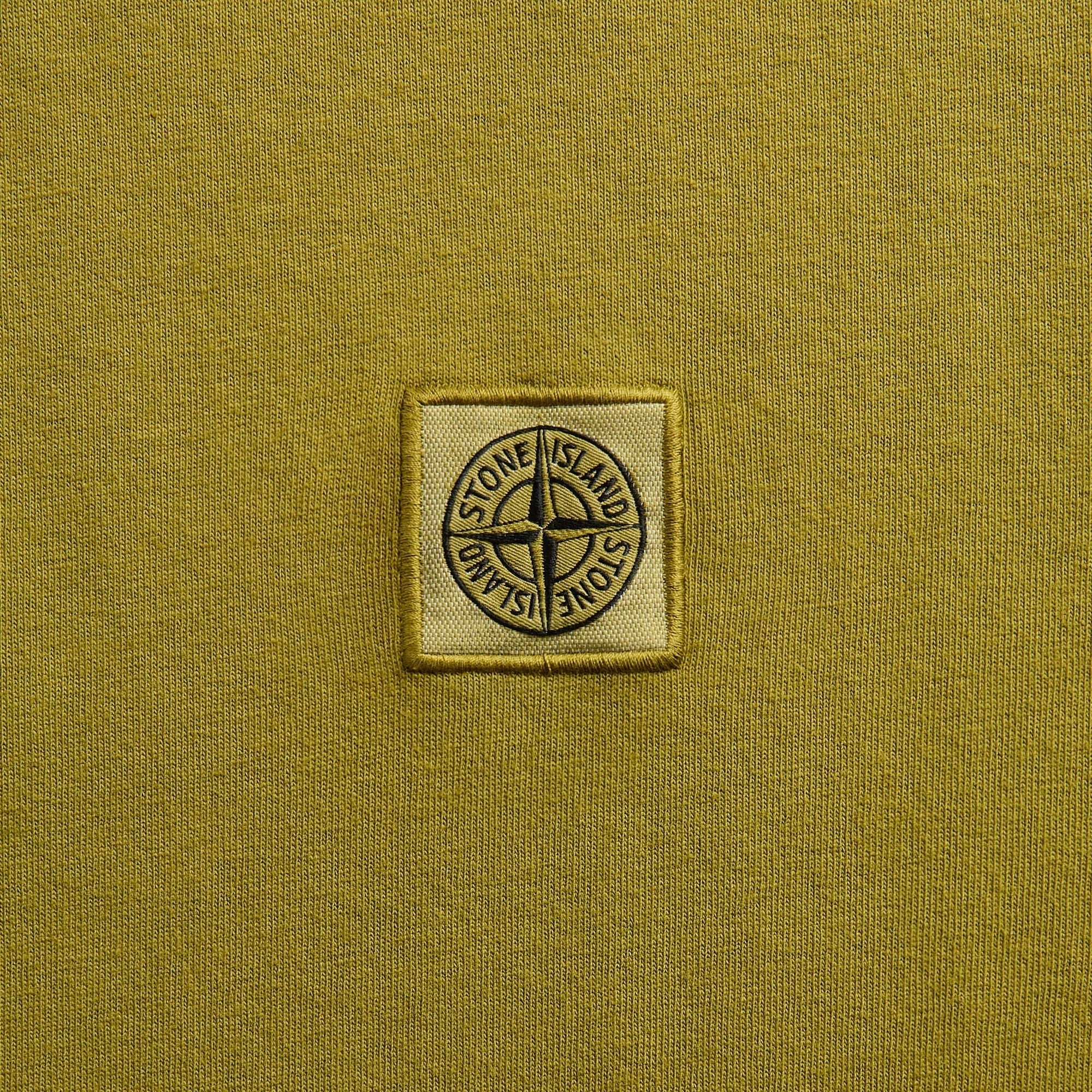 Stone Island Regular Fit Tee With Compass Patch - Cactus
