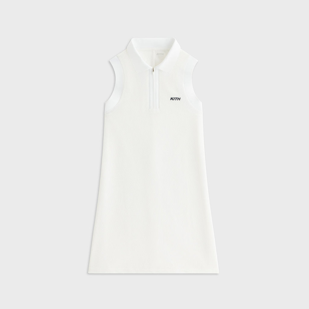 Kith Women Perry Polo Mesh Dress - White