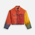 R13 Eli Boxy Trucket Jacket - Multicolor Spray