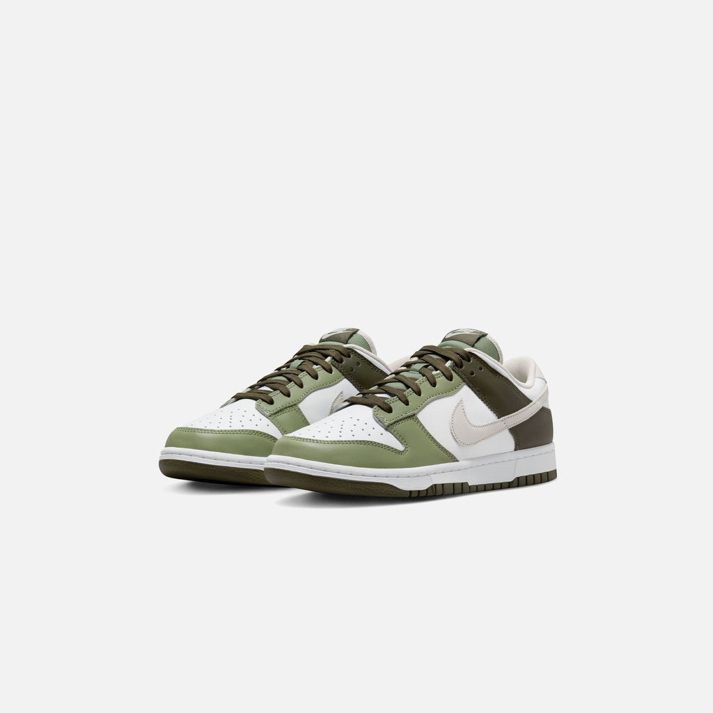 Nike Dunk Low - White / Light Bone / Oil Green / Cargo Khaki