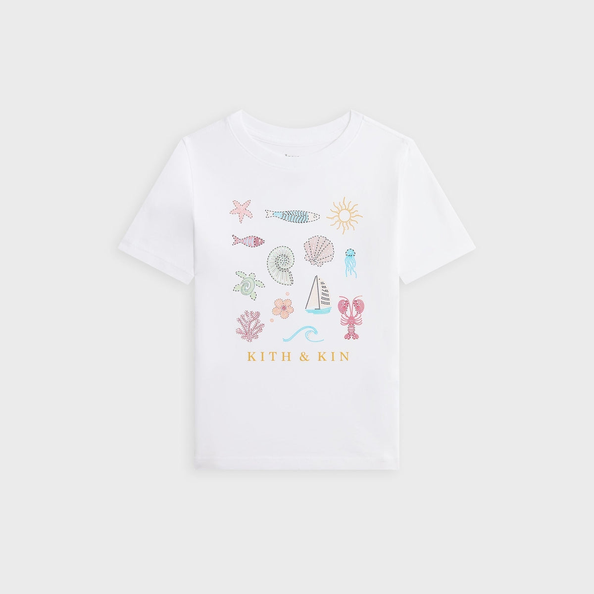 Kith Kids Kith & Kin Beach Tee - White