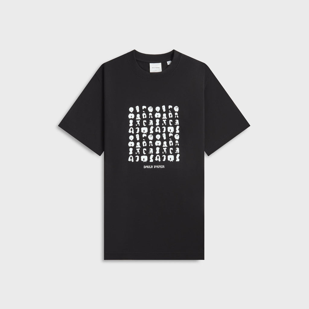 Daily Paper Hair Grid Tee - Black