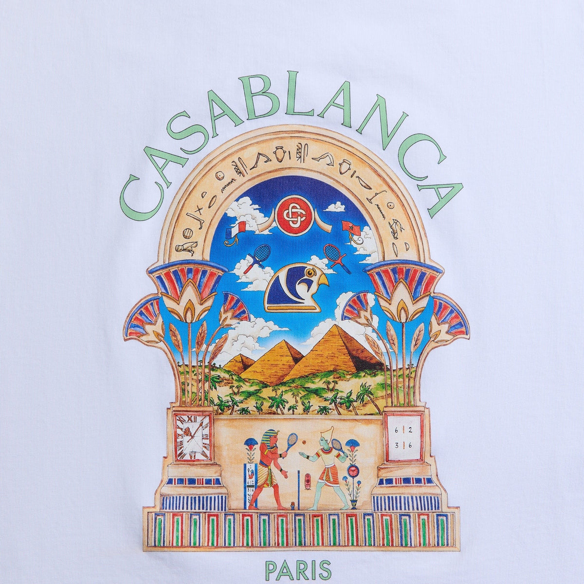 Casablanca Ribbed Tank Top - Bright White Jersey