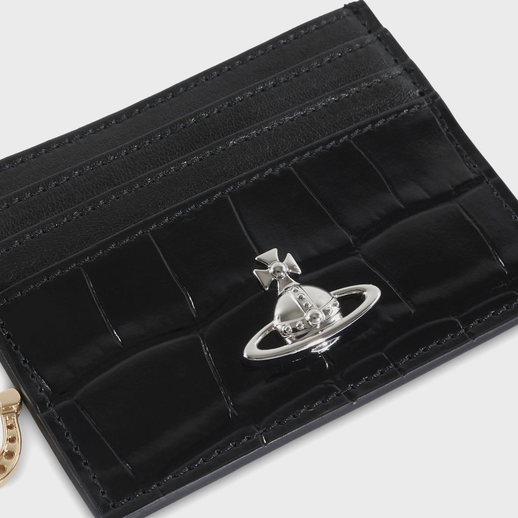 Vivienne Westwood Card Holder With Charms - Black