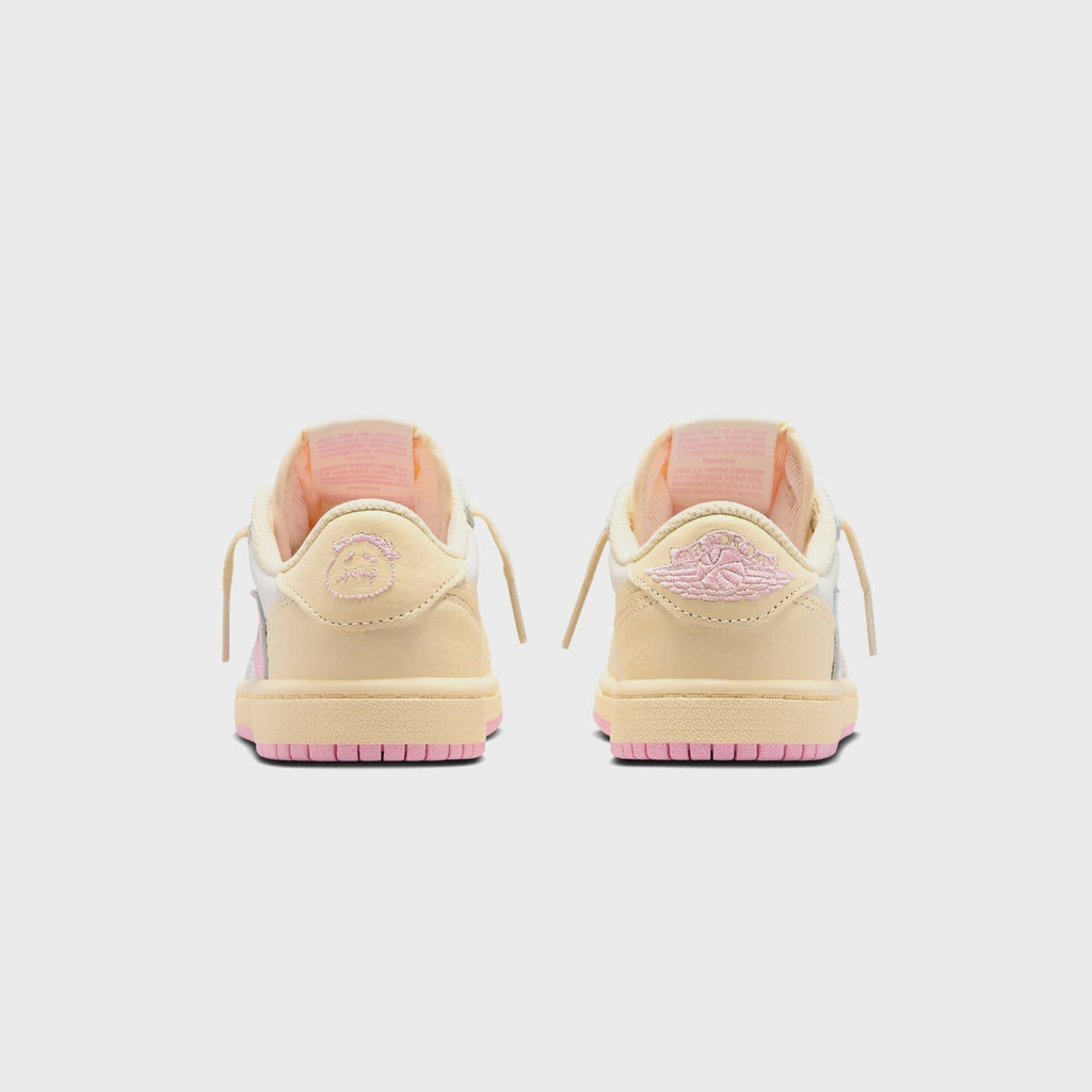Jordan x Travis Scott PS Jordan 1 Retro Low OG - Muslin / Shy Pink / Sail / University Red