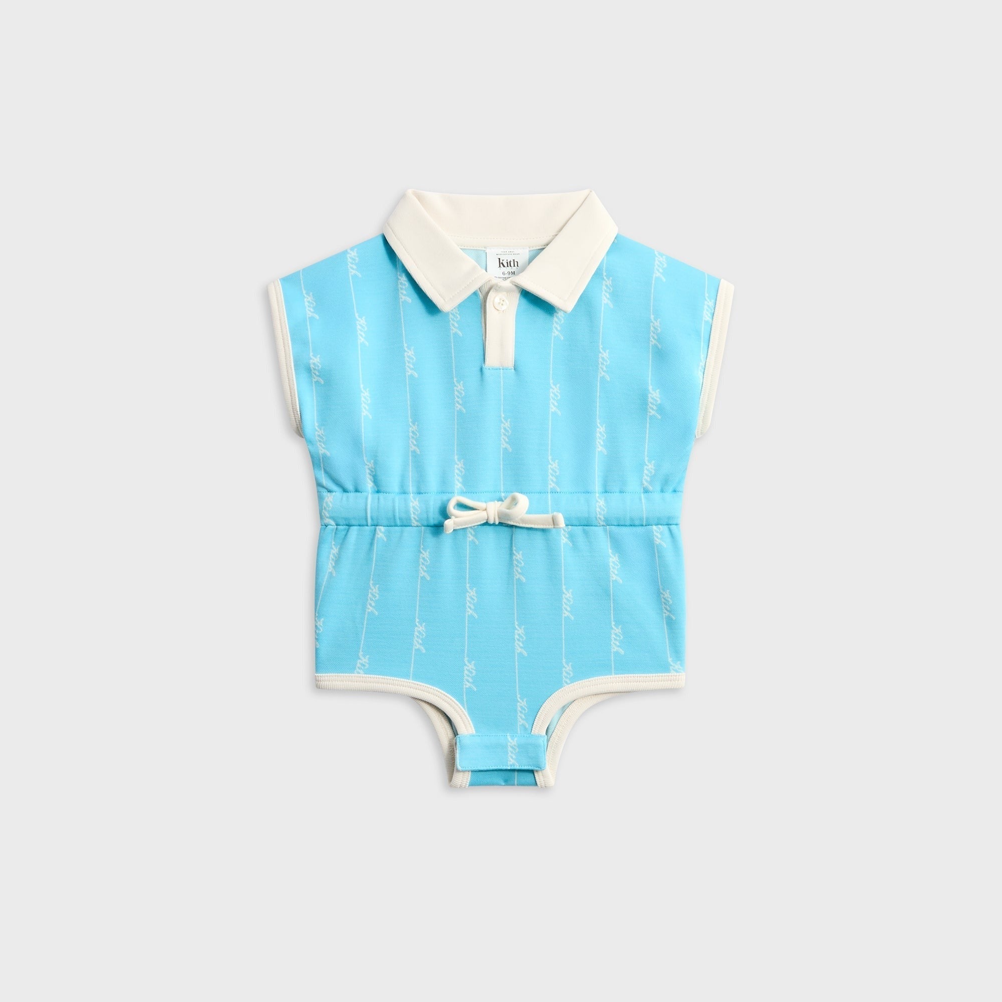 Kith Baby Script Knit Romper - Aragonite