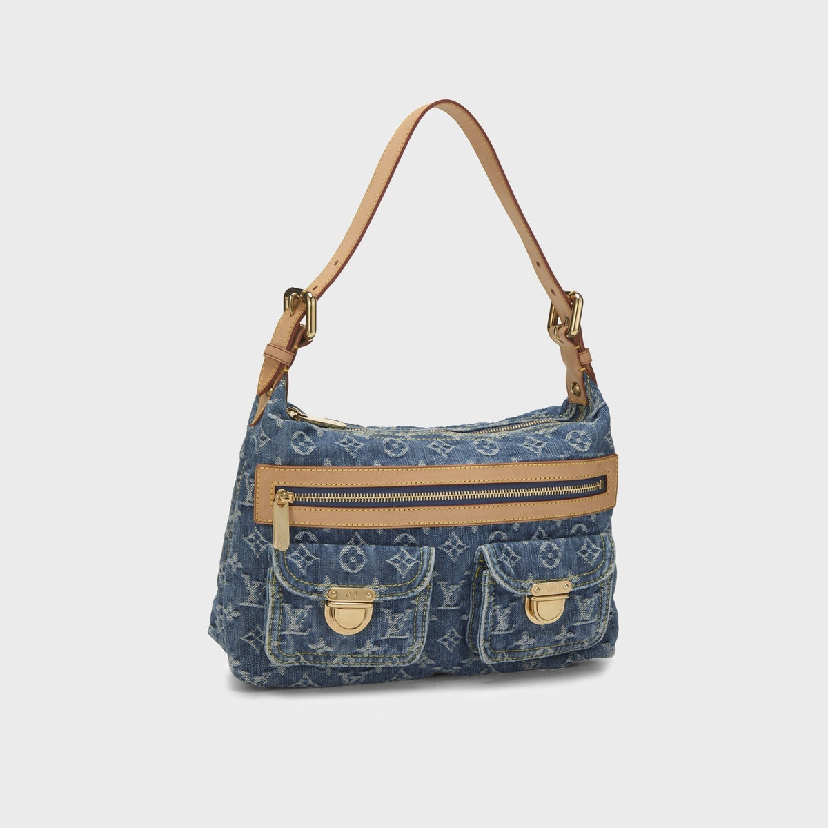 WGACA Louis Vuitton Monogram Baggy PM Shoulder Bag - Denim