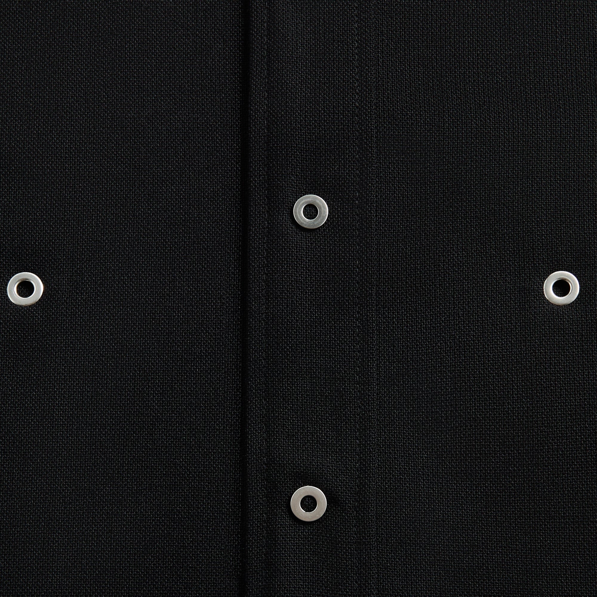 Jil Sander Wool Shirt with Eyelets – Black