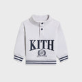 Kith Baby Collegiate Snap Hunter Crewneck - Light Heather Grey - PH