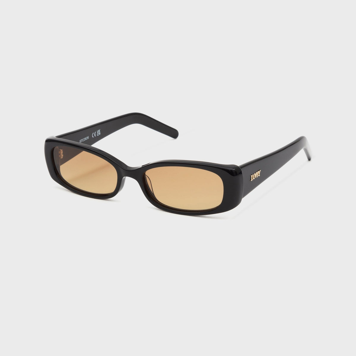 DMY Studios Billy Frames - Black / Yellow Lens