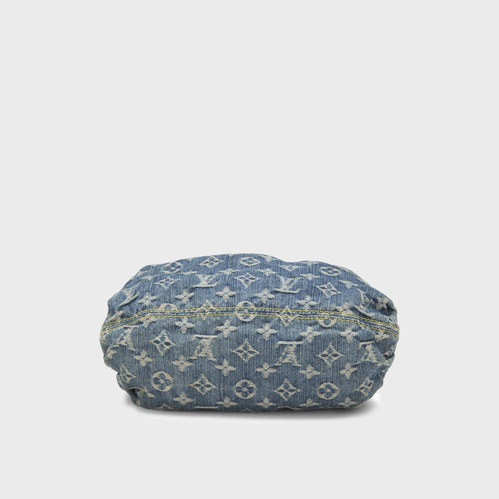 WGACA Louis Vuitton Monogram Denim Pleaty Bag - Blue