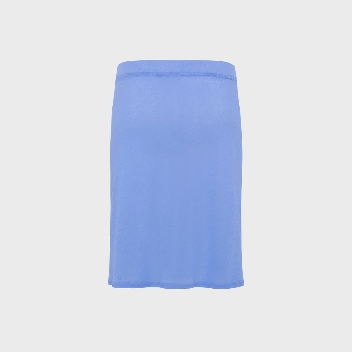 Siedres Liz Embroidered Semi Sheer Mesh Midi Skirt - Blue