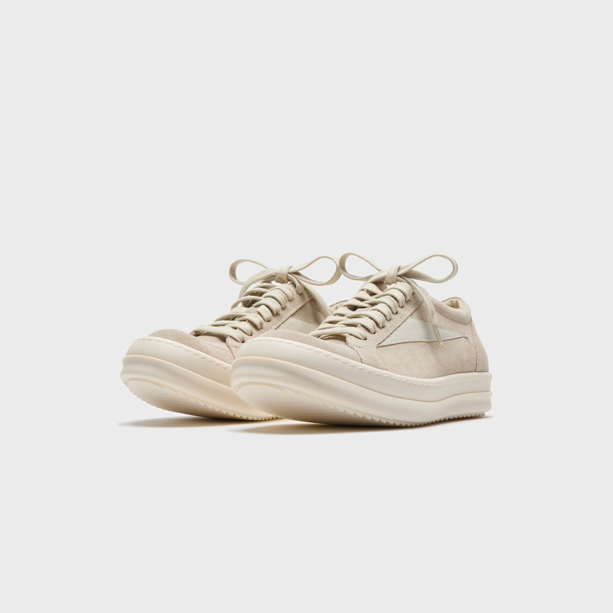 Rick Owens WMNS Temple Vintage Sneaks - Pearl / Dirty Milk / Milk