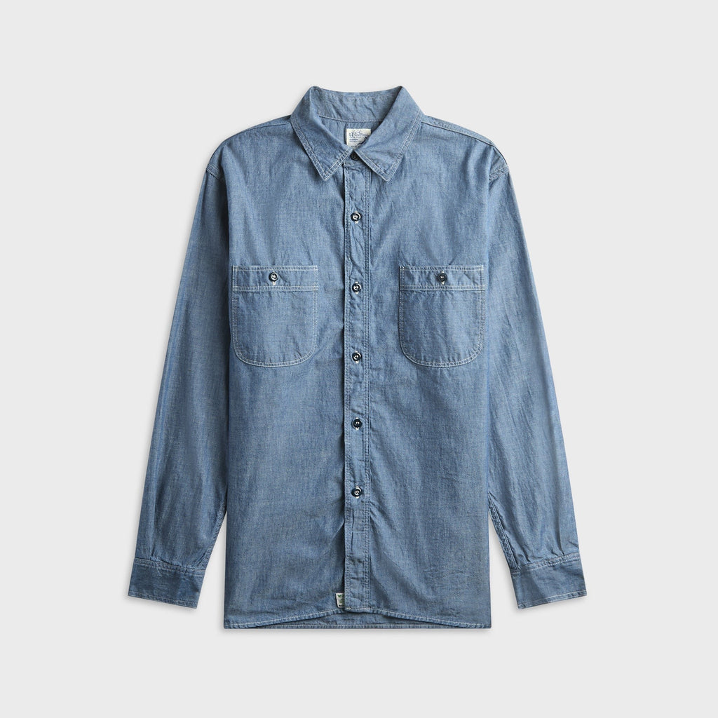 orSLOW 105 Relax Fit Work Shirt - Chambray