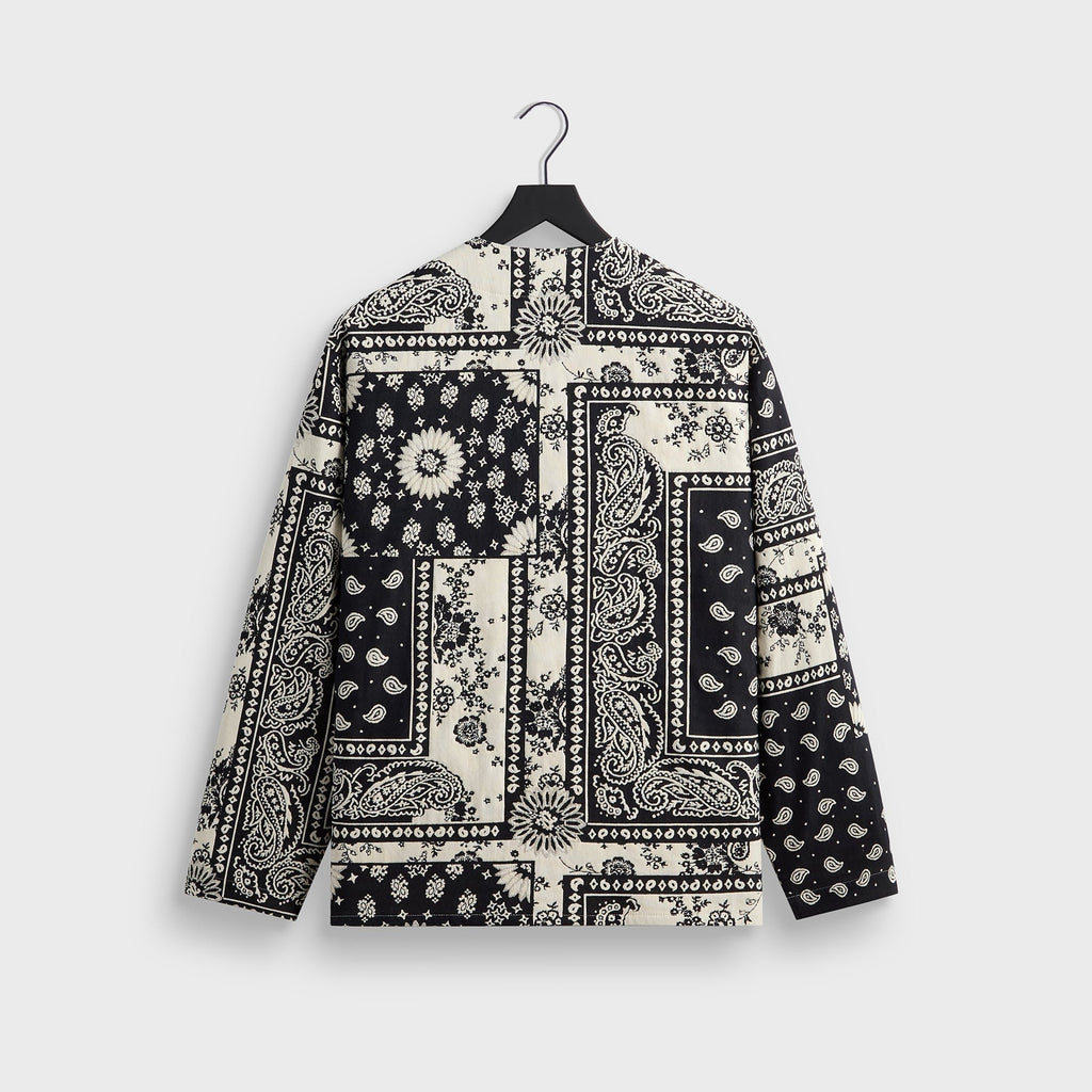 Kith Bandana Jacquard Long Sleeve Willis Shirt - Nocturnal
