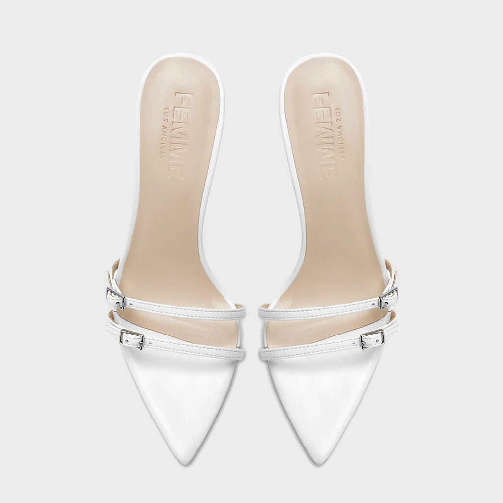 Femme LA Naxos Slipper - Santorini White