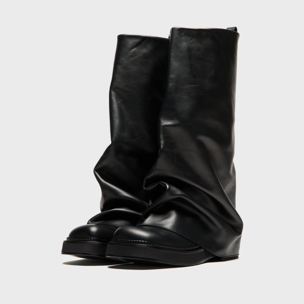 The Attico Robin Combat Boot - Black