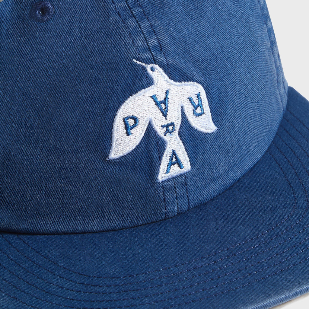 by Parra Crow Logo 6 Panel Cap - Blue