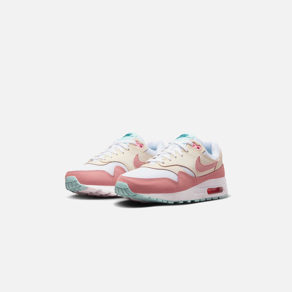 Nike Grade School Air Max 1 - White / Red Stardust / Guava Ice / Pink Spell