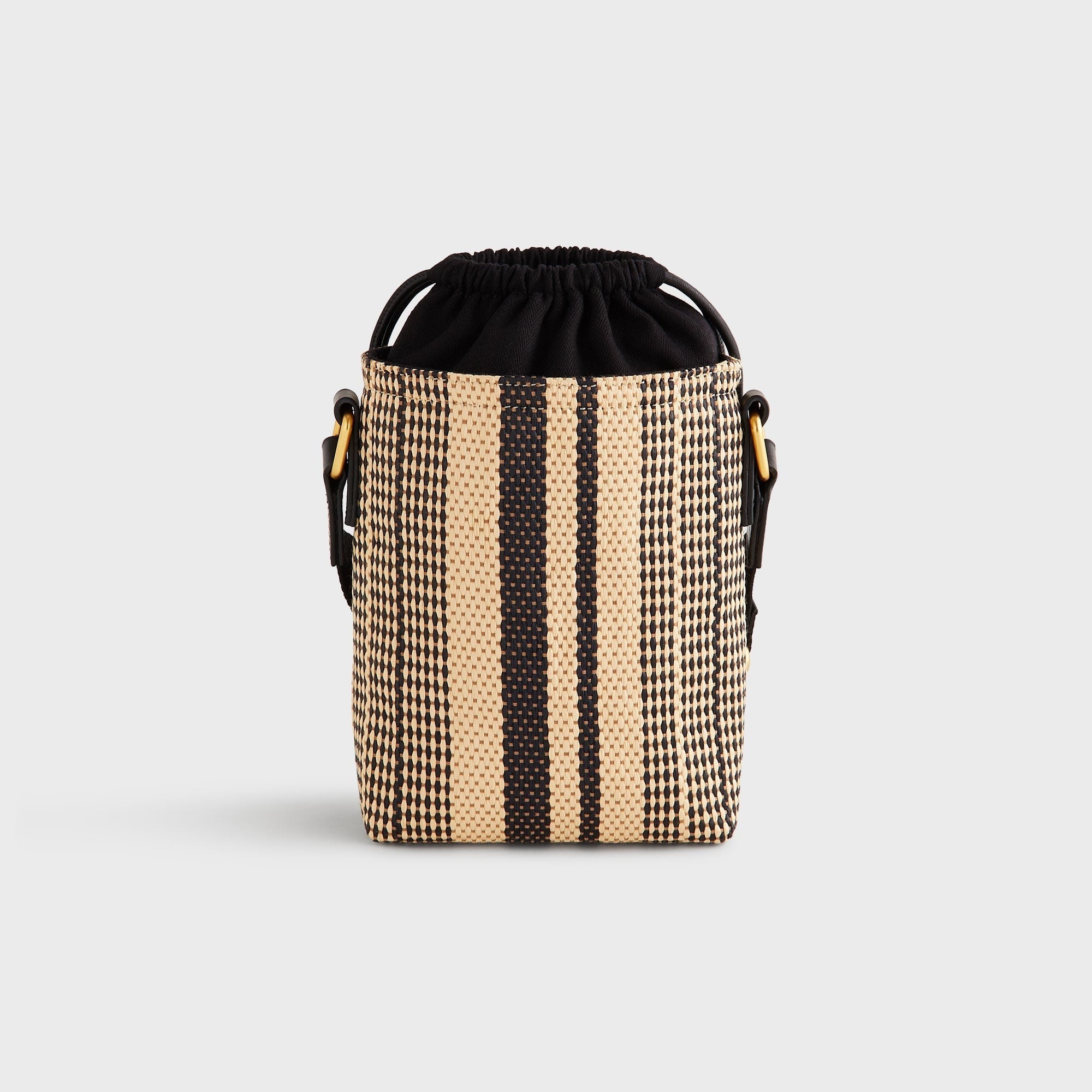 Kith Striped Raffia Drawstring Pouch - Radiant