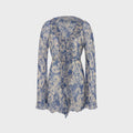 SIR Lilia Ruffle Long Sleeve Mini Dress - Daisy Meadow