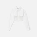 Alexander Wang Smocked Cami Overshirt Tinset - White
