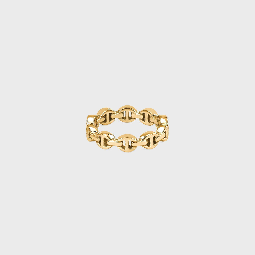 Hoorsenbuhs Micro Dame III Tri-Link Ring - Yellow Gold