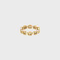Hoorsenbuhs Micro Dame III Tri-Link Ring - Yellow Gold