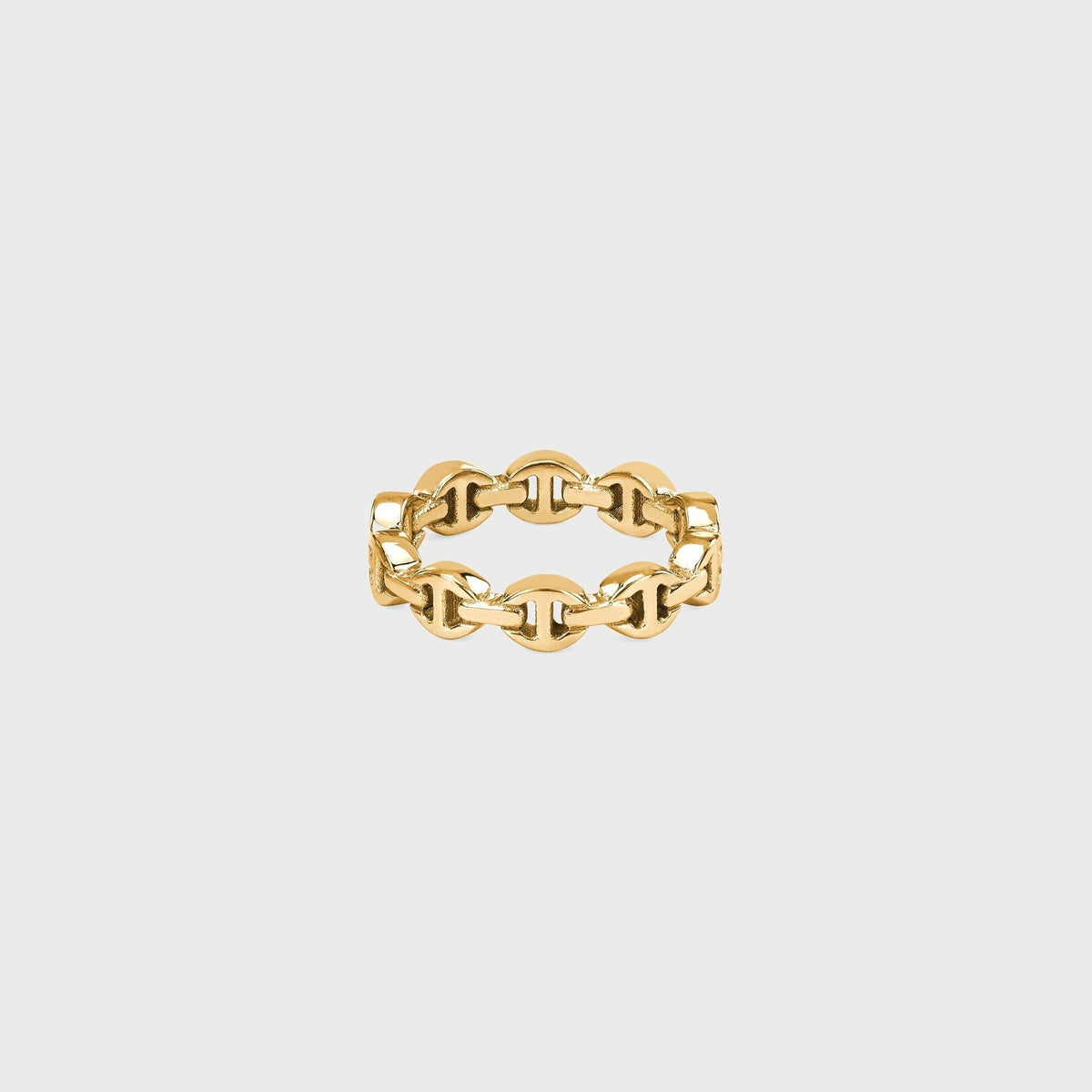 Hoorsenbuhs Micro Dame III Tri-Link Ring - Yellow Gold