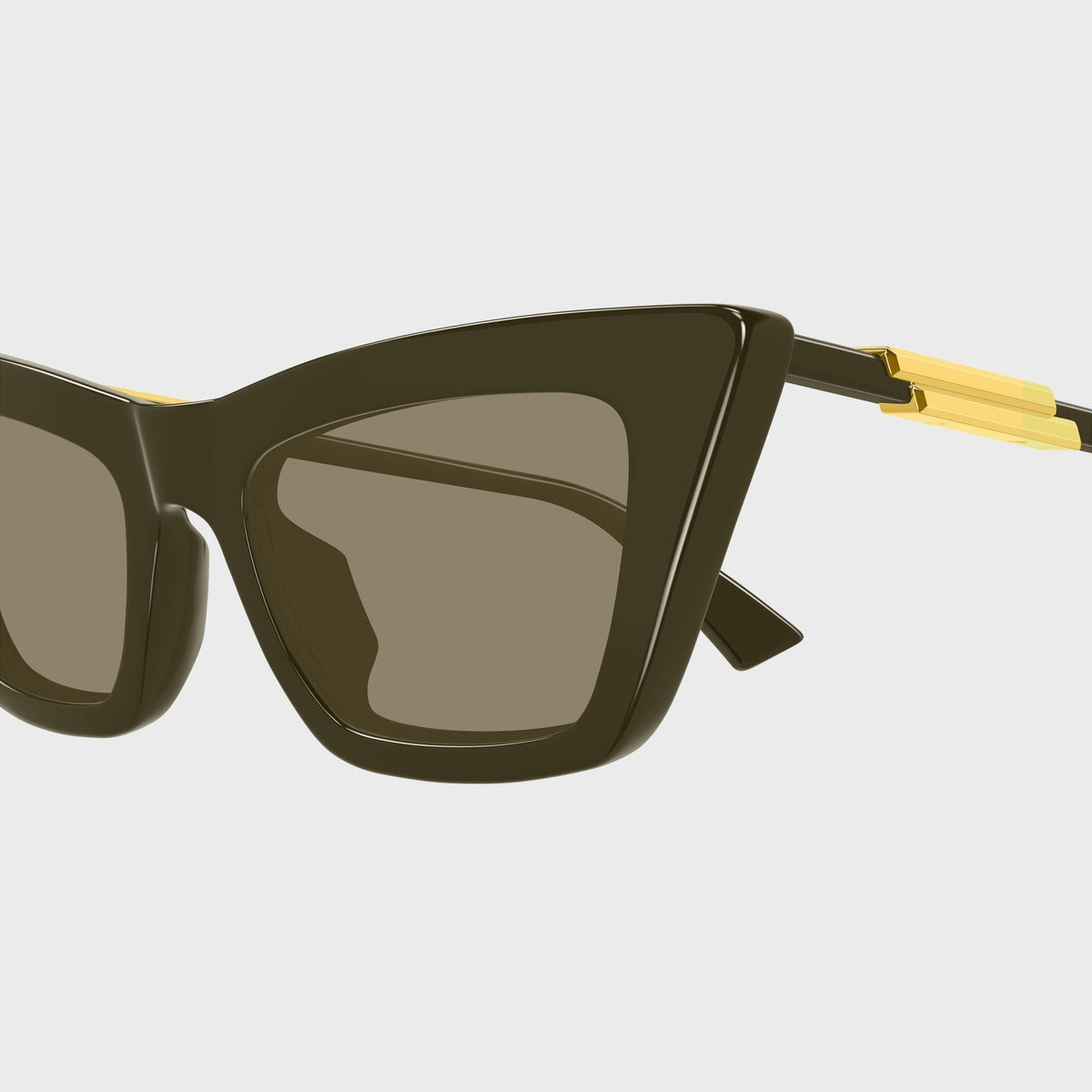 Bottega Veneta Cat-Eye Sunglasses - Green / Brown