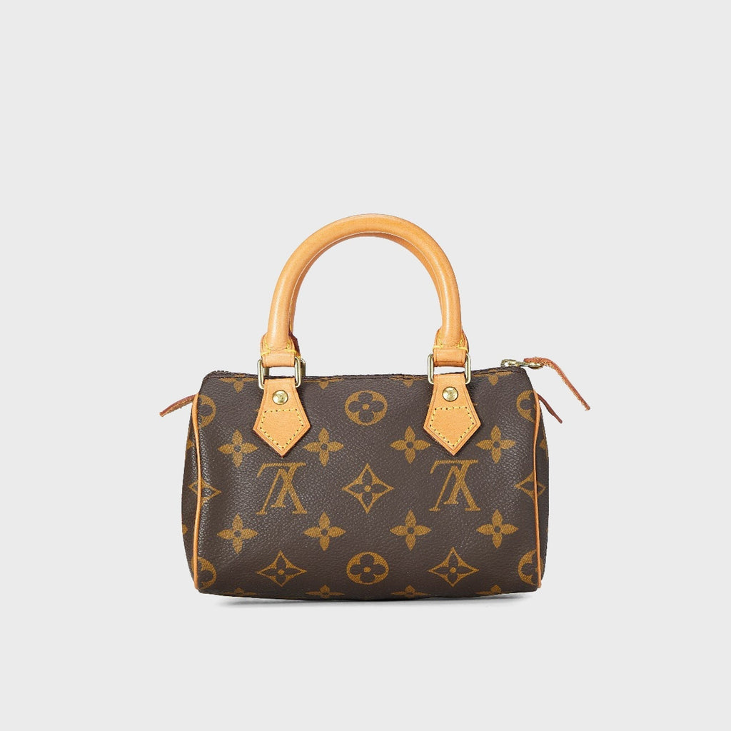 WGACA Louis Vuitton Monogram Mini HL Speedy No Strap Bag - Brown