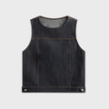 Veneda Carter Boxy Vest - Denim