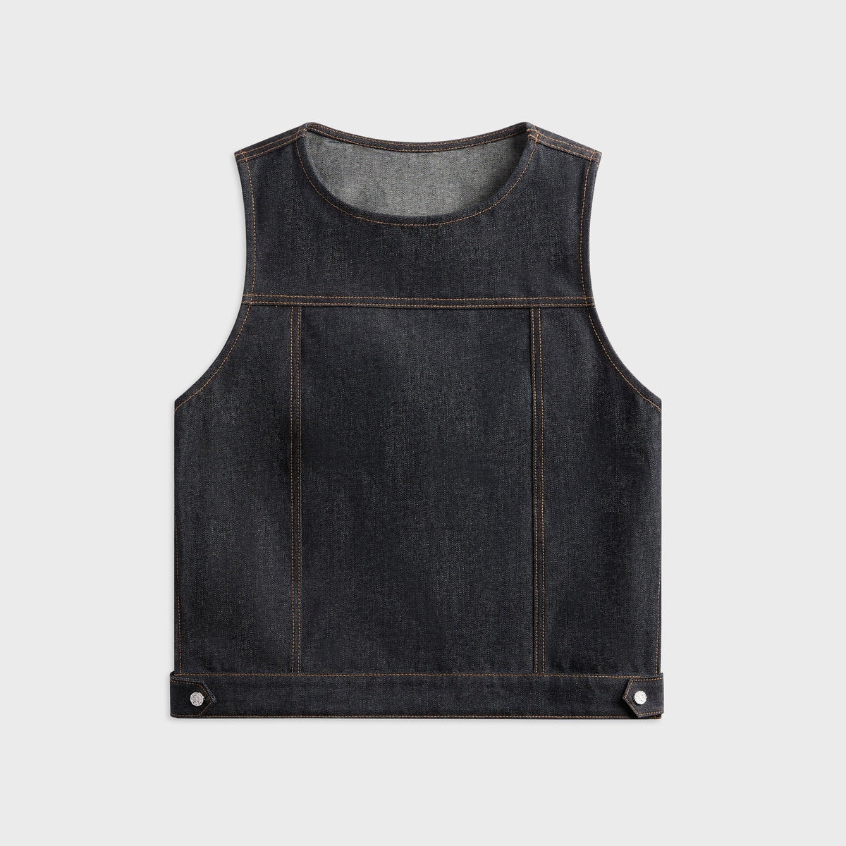 Veneda Carter Boxy Vest - Denim