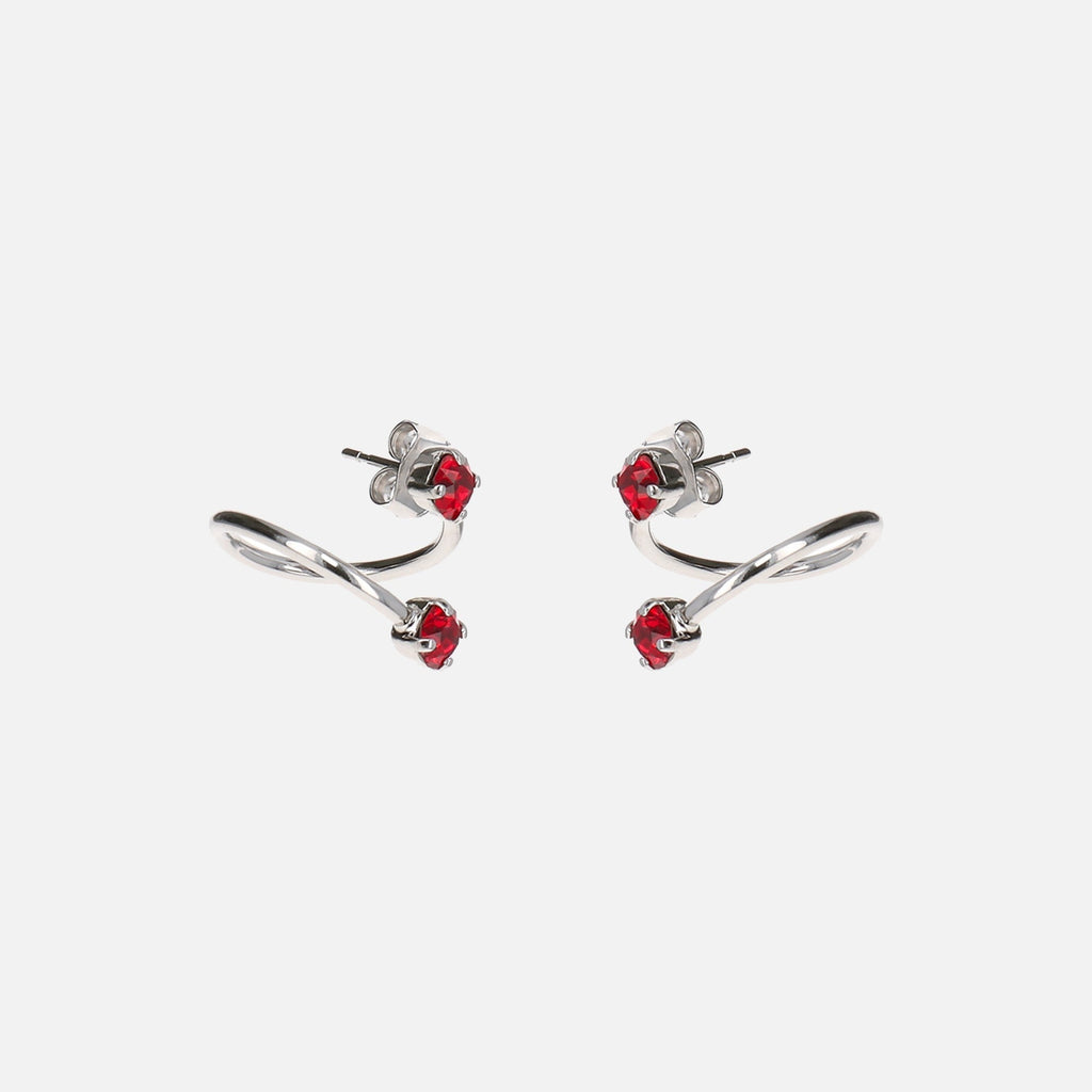 Justine Clenquet Maxine Earrings - Red