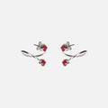 Justine Clenquet Maxine Earrings - Red