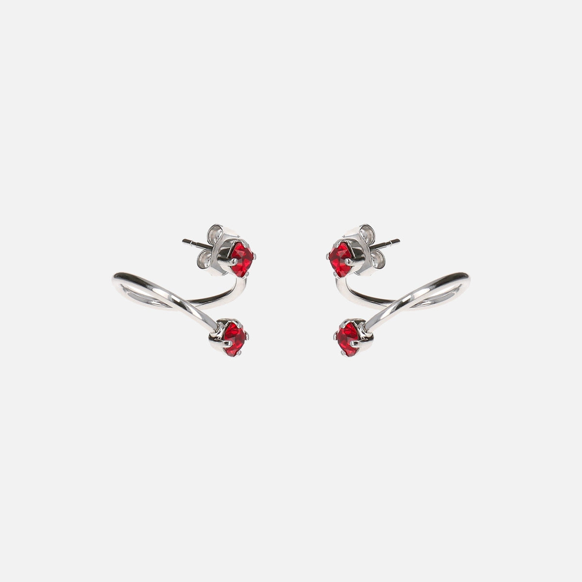 Justine Clenquet Maxine Earrings - Red