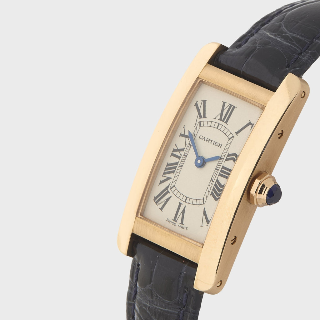 WGACA Cartier Tank Américaine Watch 35mm - Silver/ Rose Gold