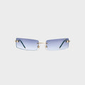 Vintage Frames Mykonos Rimeless Drill Mount Sunglasses - Mauve